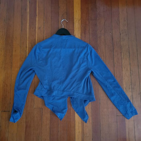 Cropped Blue Layered Cardigan from BCBGMaxAzria, sz XS - Picture 2 of 7